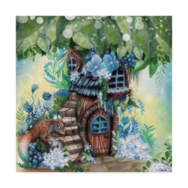Sheena Pike Art And Illustration 'Blueberry Grove' Canvas Art, 18x18, Trademark Fine Art, Mfr#: ALI32790-C1818GG